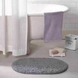 Alfombra de Baño de Poliéster 40x60 cm Gris