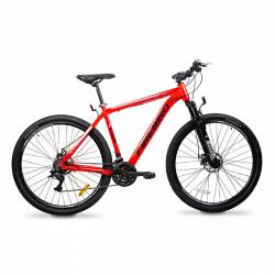 Bicicleta Mountainbike Unibike R29 Roja y Negra