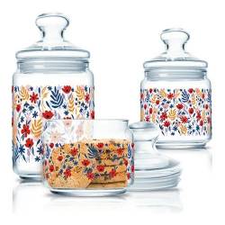 Frascos Luminarc Vidrioclub Spring x 3 Piezas