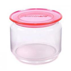 Frasco Plano con Tapa Luminarc Rosa 0,5 Lts