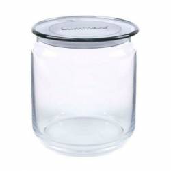 Frasco Plano con Tapa Luminarc Gris 0,75 Lts