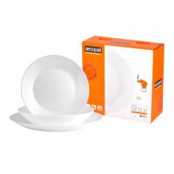 Set de Platos Vidrio Templado Arcopal Zelie x18 Piezas