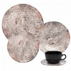 Set de Platos Vidrio Oxford Terrazzo x30 Piezas