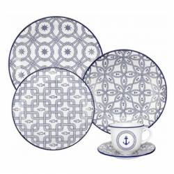 Set de Platos Vidrio Oxford Nutico x30 Piezas