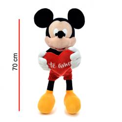 Peluche Mickey con Corazón de 70 cm
