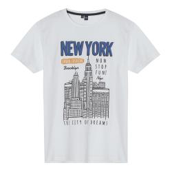 Remera Hombre Manga Corta Estampada TS-XXL