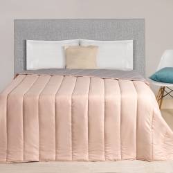 Acolchado Microfibra Denver Rosa y Gris 220x240