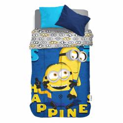 Acolchado Panel Reversible 1 1/2P 155x240 Minions