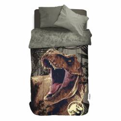 Acolchado Panel Reversible 1 1/2 Plazas 150x240 Jurassic