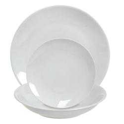 Set de Platos Kutahya x18 Piezas Blanco