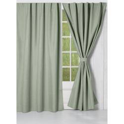 Cortina Blackout 2 Paños 145x210 cm Verde