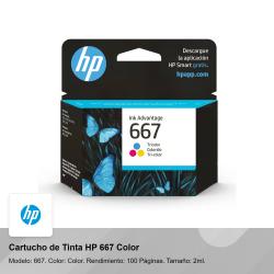 Cartucho Tinta HP 667 Color