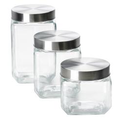 Set x3 Frascos de Vidrio Cocina & Bazar