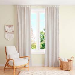 Cortina De Algodn Tusor 2 paos 210x140