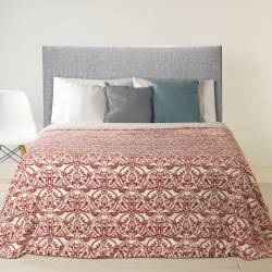 Frazada Flannel 1 1/2 Plazas Estampada Arabesco