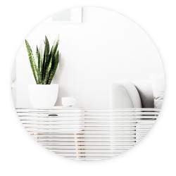 Espejo De Pared Redondo Umbra Blanco 61 cm