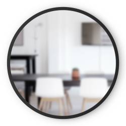 Espejo De Pared Redondo Umbra Negro 61 cm