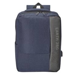 Mochila Earth 360 Azul 41x28x11cm