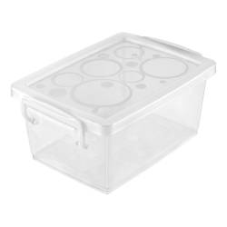 Organizador Plástico con Traba Ordene 650Ml Transparente