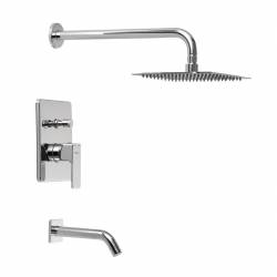 Grifería Ducha De Embutir Monocomando Transferencia Piazza ARQ