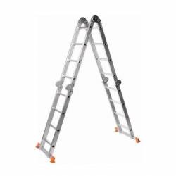 Escalera Plegable Aluminio Lusqtoff 4x4 4,7M