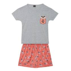 Pijama Juvenil Manga Corta Estampado T10-16