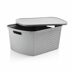 Caja Plástico Star Company 25 Litros Gris Oscuro