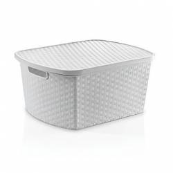 Caja Plástico Star Company 25 Litros Blanca