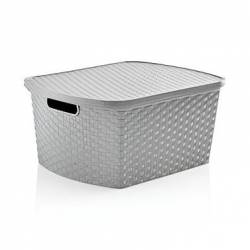 Caja Plástico Star Company 15 Litros Gris Oscuro