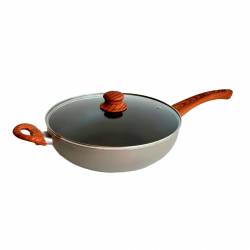 Wok Carol Antiadherente 26 cm Gris
