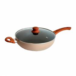 Wok Carol Antiadherente 26 cm Beige