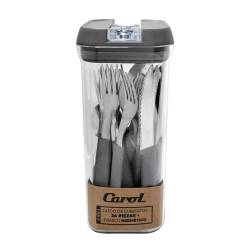 Juego de Cubiertos Carol 24 Piezas Gris