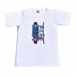 Remera Nio Manga Corta Engers Estampa Never T4-14