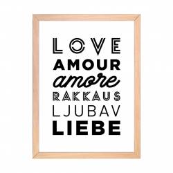 Cuadro Love Amour 20x30 cm