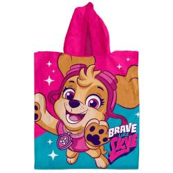 Poncho Toallón Infantil Estampado Paw Patrol Skye