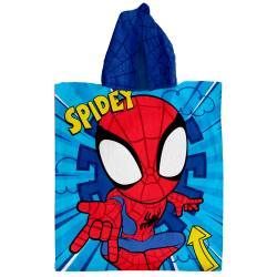 Poncho Toallón Infantil Estampado Spidey