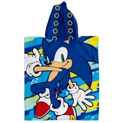 Poncho Toalln Infantil Estampado Sonic