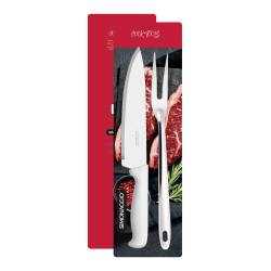 Set Cuchillo y Tenedor Trincheta Simonaggio Acero Inox