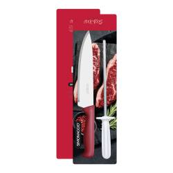 Set Cuchilla y Chaira Simonaggio Acero Inox.
