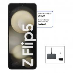 Celular Samsung Galaxy Z Flip 5 5G 256GB Crema + Cargador Samsung Super Rápido 15W EP-P5400TBSGAR DE REGALO