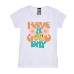 Remera Nia Manga Corta Estampada Talle 4-14