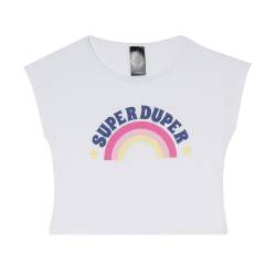 Remera Nia Manga Corta Crop Estampada Talle 4-14