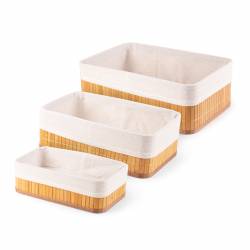 Set de 3 Cestas de Bamboo