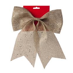 Adorno Navideño Moño Dorado