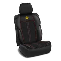 Cubre Asiento Momo Negro y Rojo 3 Piezas
