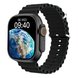 Smart Watch Grow Home 29 Ultra Silicona Negra y Tela Verde