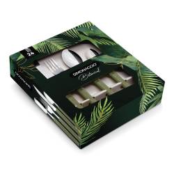 Juego de Cubiertos Simonaggio 24 Piezas Acero Inox.