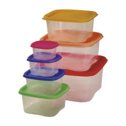 Set x7 Organizadores Cuadrados Colombraro Multicolor 