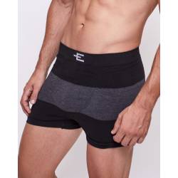 Boxer Hombre Seamless Rayado Negro Talle L