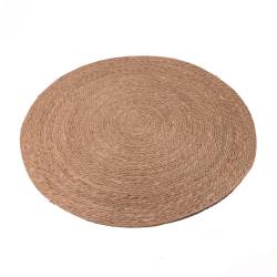 Alfombra Redonda de Ratn 100 cm Beige